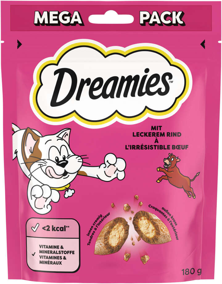 Dreamies Katzenleckerli mit Rind Megapack
